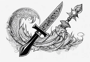 Kunai dragonball tattoo idea