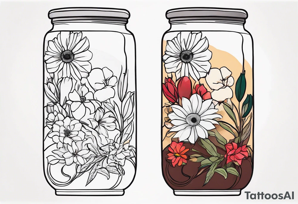 LONG STEW with flowers next to it tattoo idea