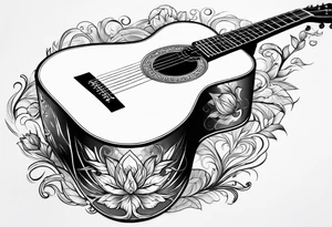 Acoustic Guitar tattoo idea