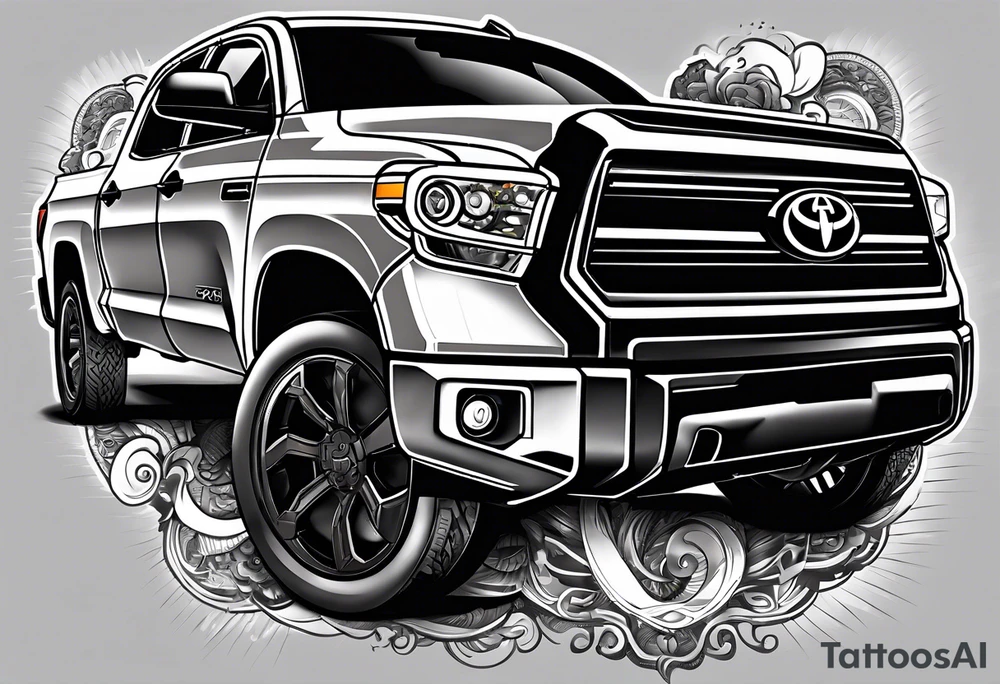 2015 toyota tundra gray tattoo idea