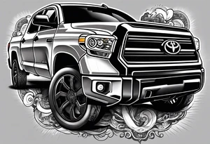 2015 toyota tundra gray tattoo idea