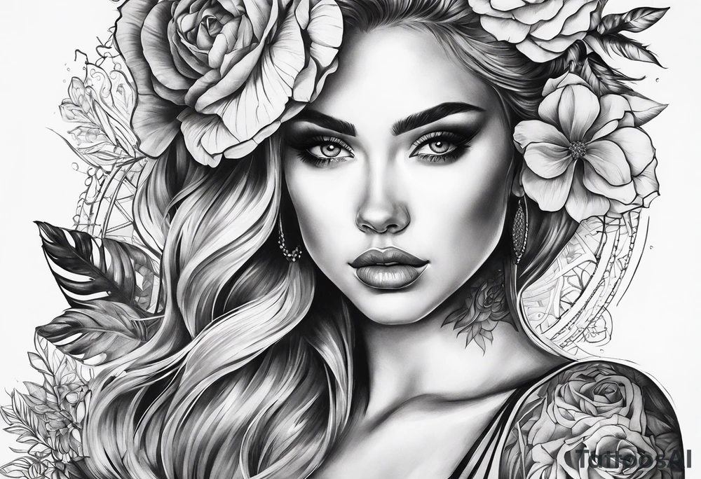 Акула красные линии tattoo idea