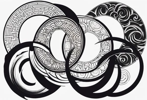 Enso with kaizen and shoganai tattoo idea
