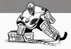 hockey player tattoo idea