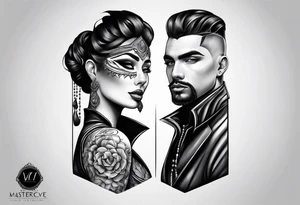 optical illusion tattoo idea