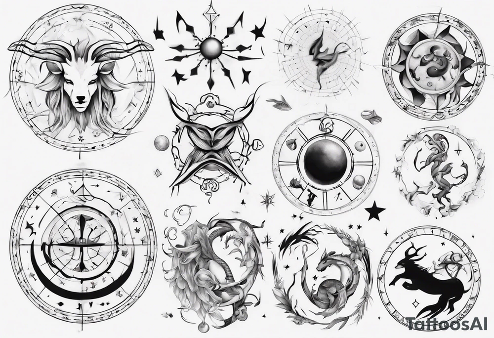 zodiac tattoo idea