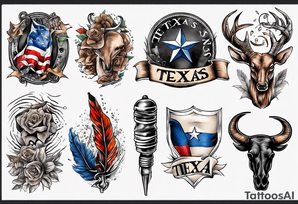 Texas forearm tattoo idea