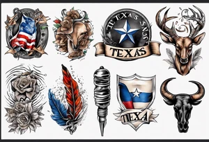 Texas forearm tattoo idea