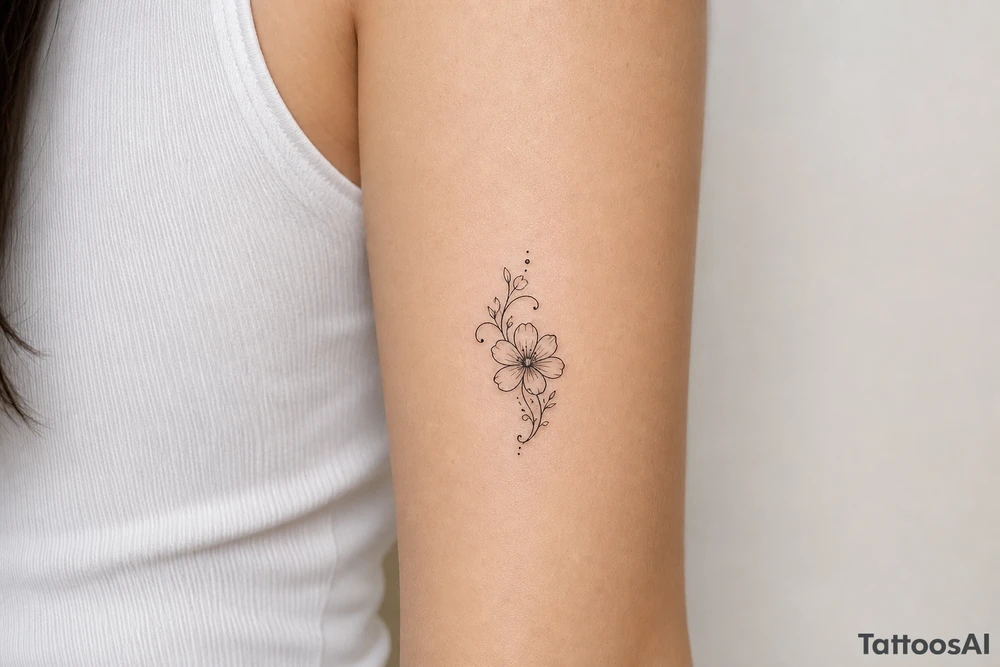 A flower tattoo idea