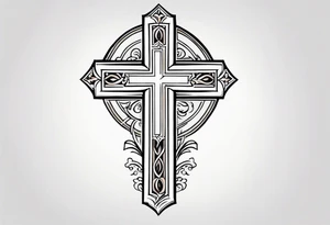cross for the wrist tattoo idea