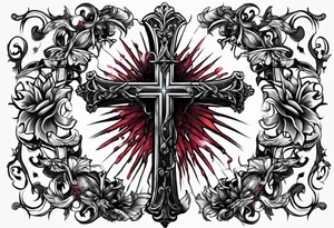 dying on the cross tattoo idea