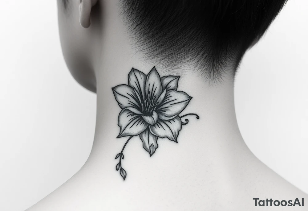 a hong kong flower tattoo idea