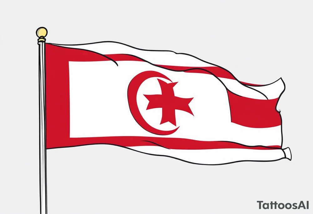 Country of Georgia Flag tattoo idea