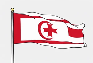 Country of Georgia Flag tattoo idea