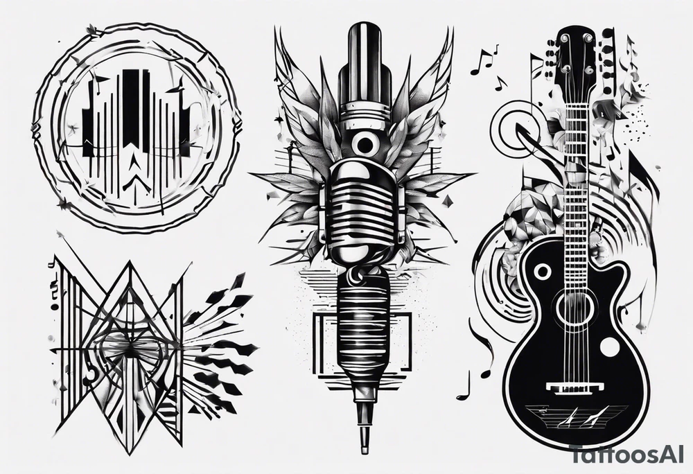 music sound tattoo idea