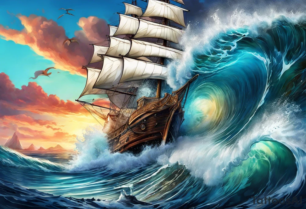 It takes an ocean not to break tattoo idea