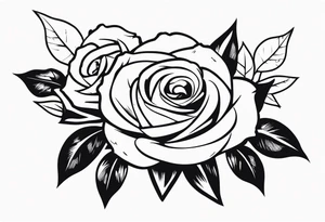 Thunder and roses tattoo idea