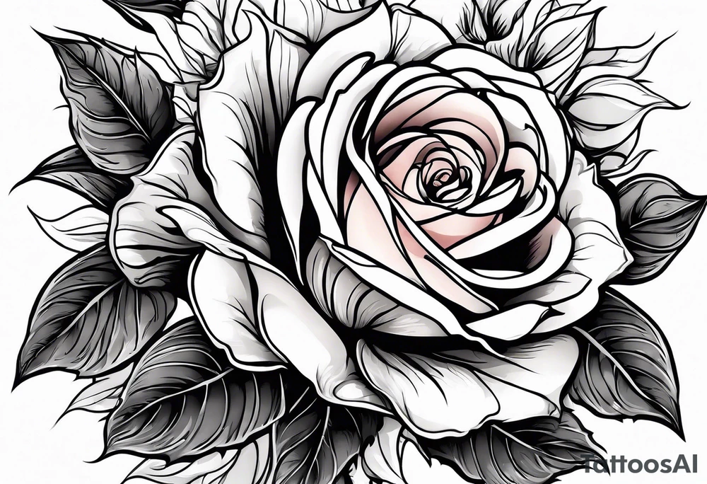 flower rose , sunflower, animal tattoo idea