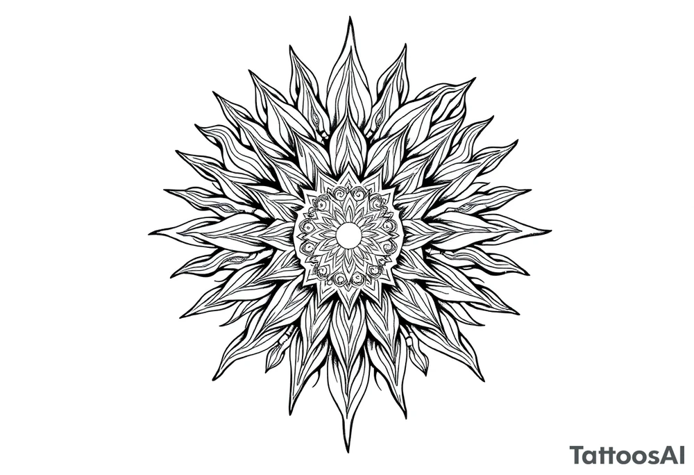 Sun tattoo idea