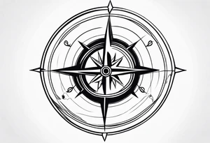 Nautical compass
Waves
Anchor small birds tattoo idea