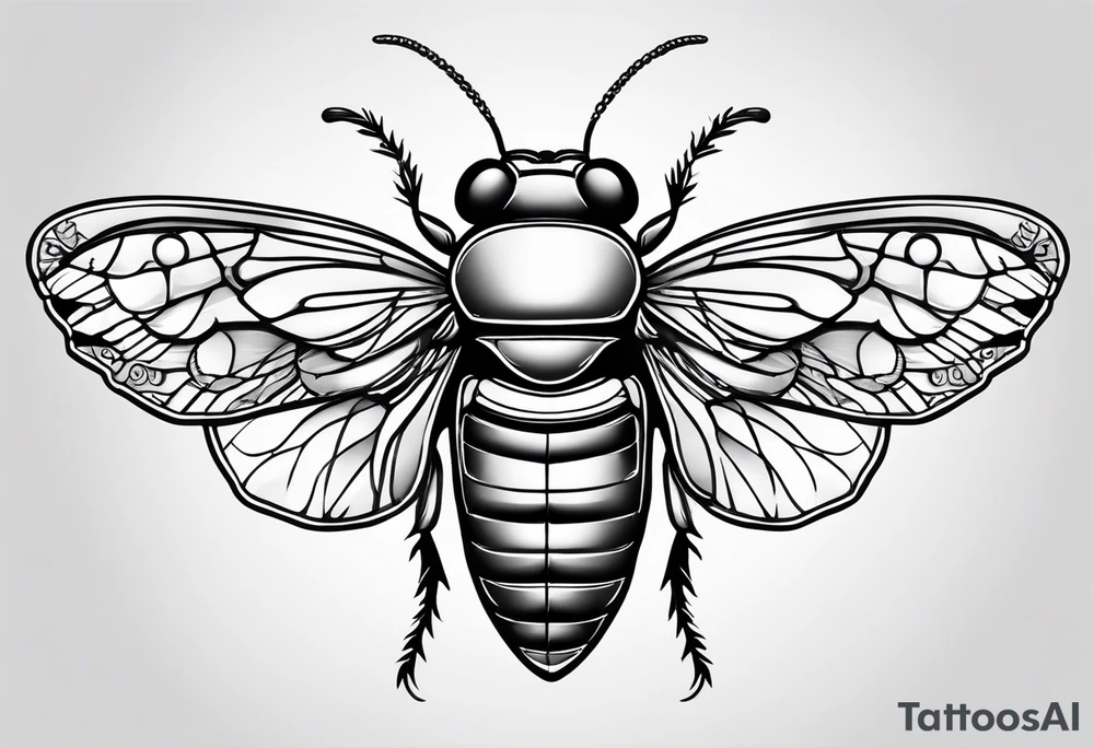 Cicada tattoo idea