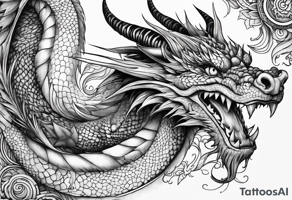 dragon tattoo idea