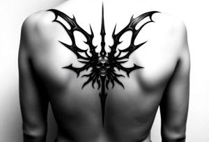 Classic scheme of Sephiroth tattoo idea