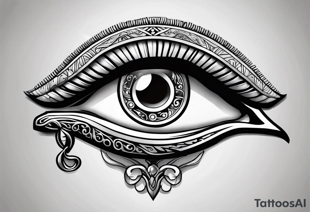 Eye of horus tattoo idea