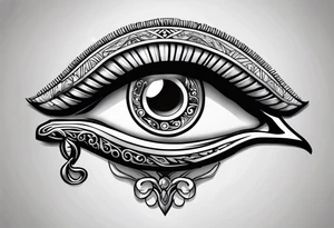 Eye of horus tattoo idea
