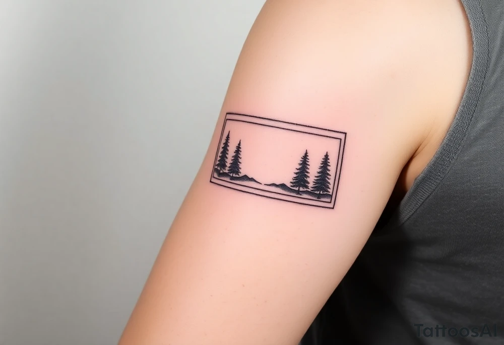 inspiration: my childhood home had an arrangement of tiles in the formation of golden ratio. use this to create a tattoo for me with NO COLOURS using the idea of tiles and golden ratio. placement on upper outer arm or top of bicep so not too big. give me a range of ideas (including some without using tiles, and just the golden ratio). I want to symbolise how nature is made from golden ratio. also give ideas including trees as my garden had this arrangement surrounded by trees. the golden ratio was in a rectangular form. also show me ideas of tattoos placed on bicep not on the back
USE GOLDEN RATIO PLEASE tattoo idea