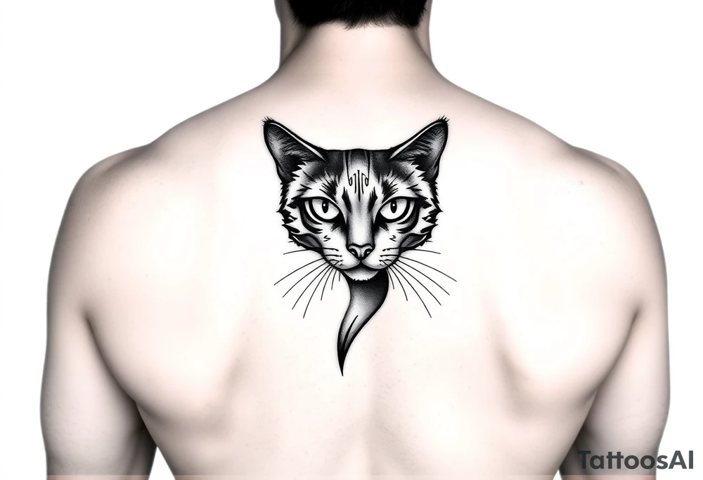 Black Cat tattoo idea