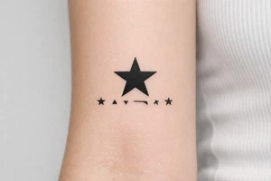 blackstar symbol tattoo tattoo idea