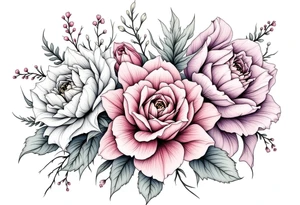 March, July, January birth month flowers. Riley, Grace, Rhegan tattoo idea