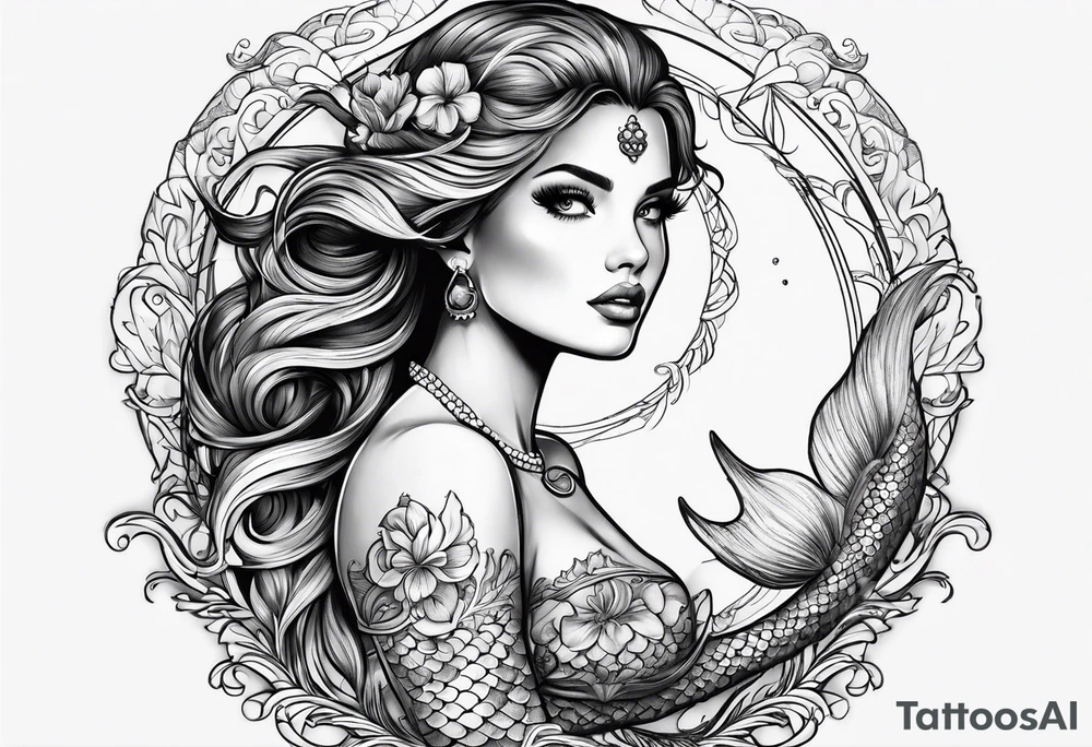 Mermaid tattoo idea