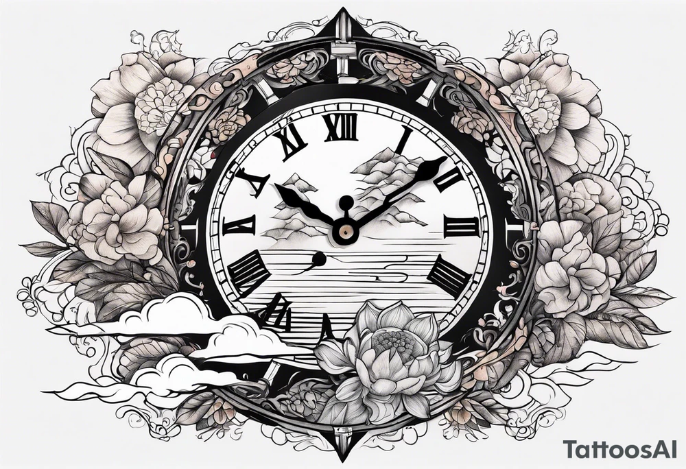 Losing time finding dreams tattoo idea