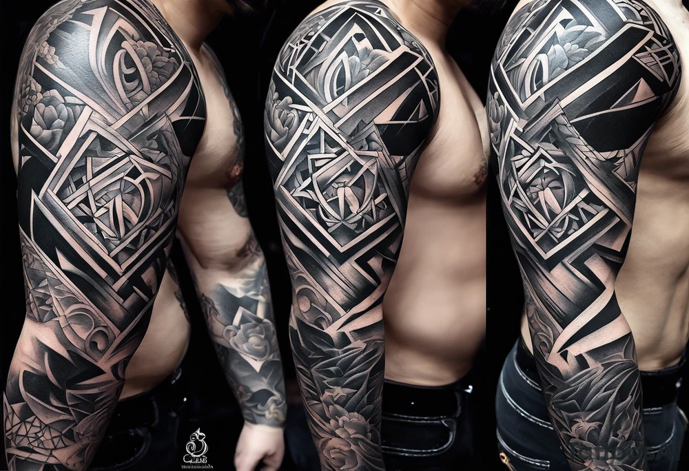 full sleeve tattoos for men. tattoo idea
