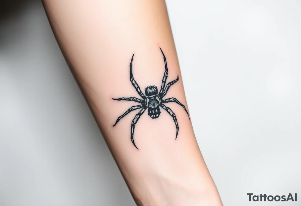 Spider tattoo idea