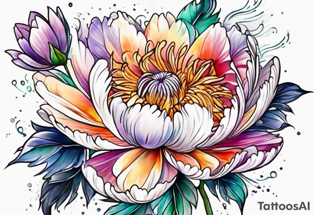 Chinese symbol strength aster love mother tattoo idea