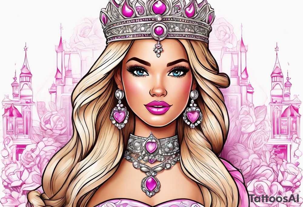 barbie as the princess and the pauper tattoo idea