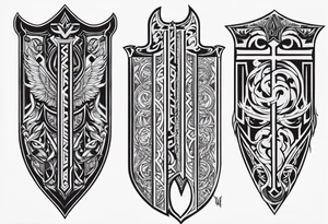 Valhalla sheild tattoo idea