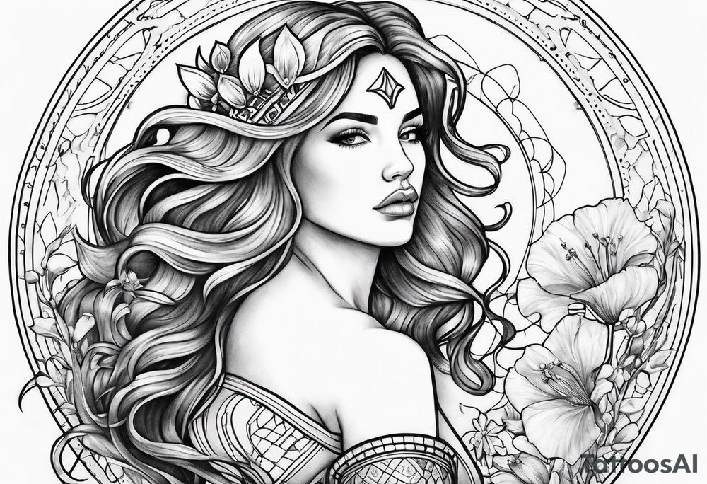 Aquarius zodiac tattoo idea