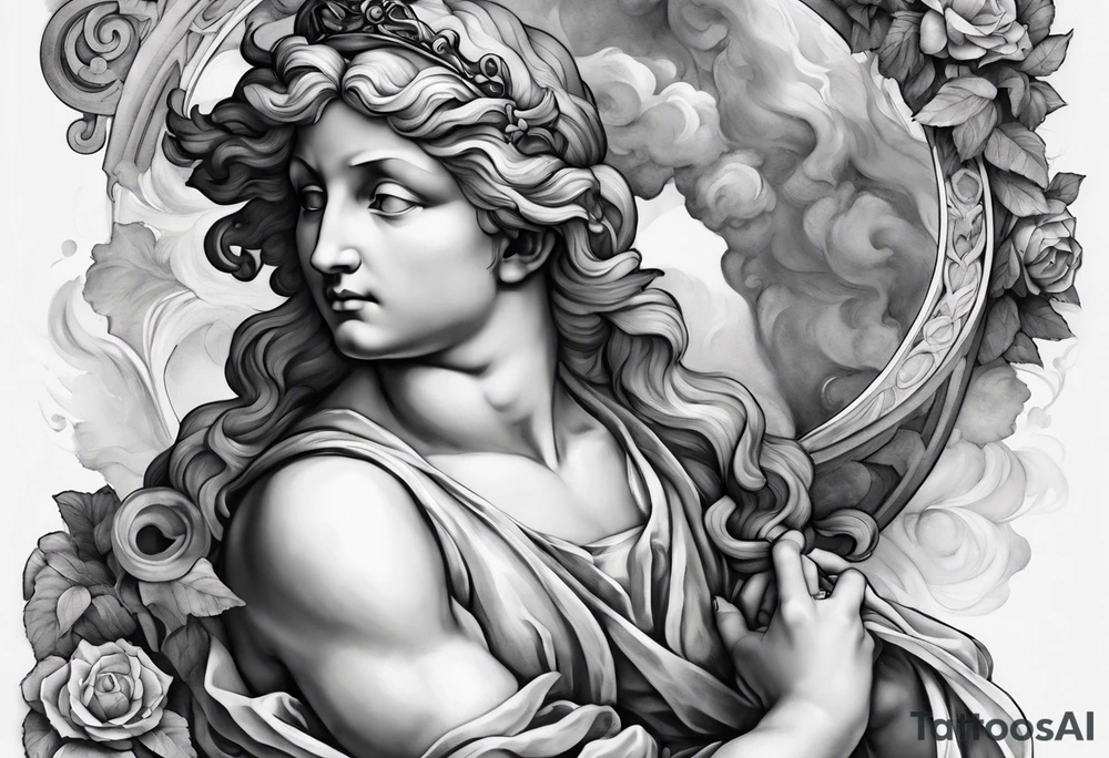 the creation by michelangelo tattoo idea