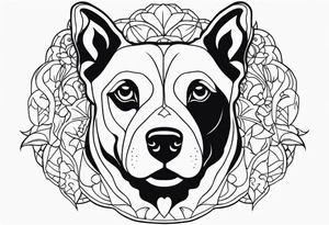 DOG tattoo idea
