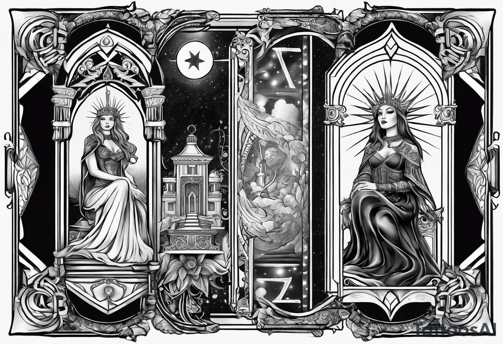 High priestess tarot tattoo idea