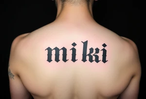 miki tattoo idea
