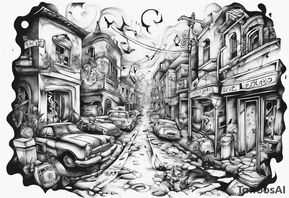 2 streets which got lost and found themselves again after a time tattoo idea 2 streets which got lost and found themselves again after a time tattoo idea
