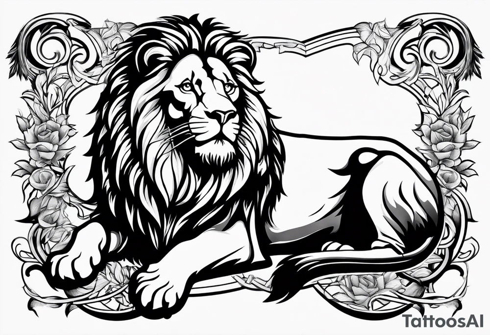 Lion from atlas tattoo idea