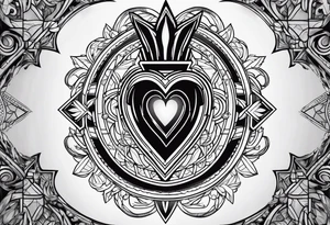 Sacred heart tattoo idea