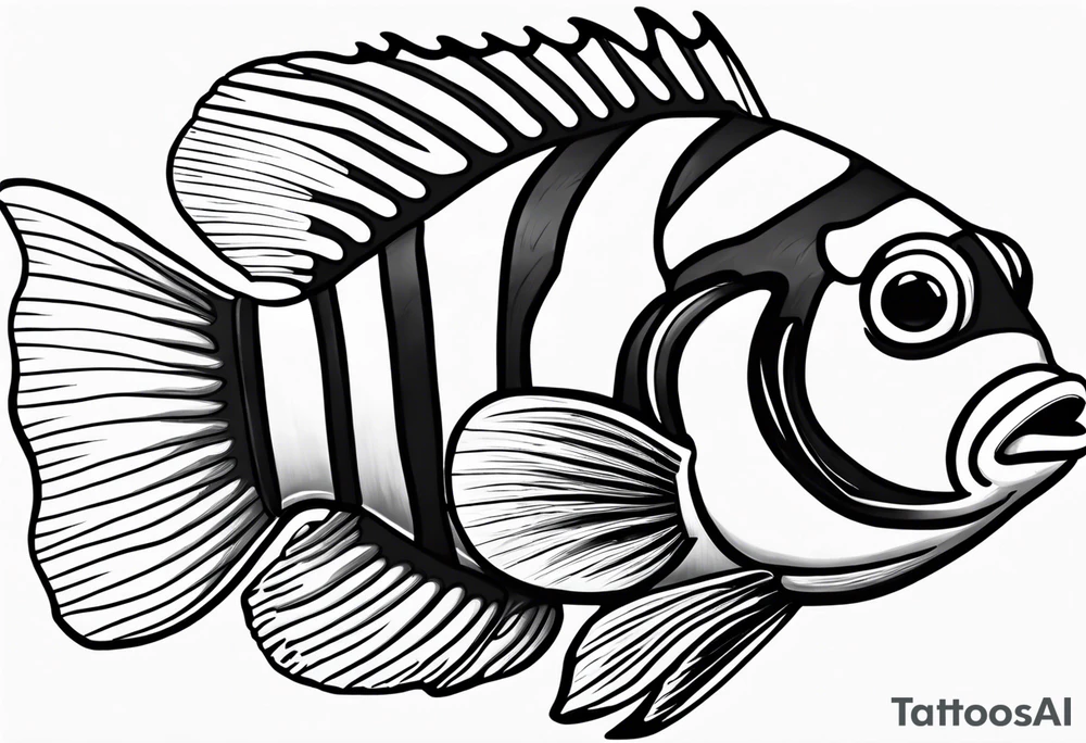 Storm clownfish tattoo idea