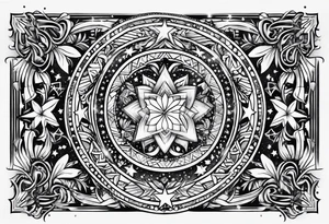 sparkle stars tattoo idea